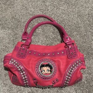 Pink Studded Handbag
